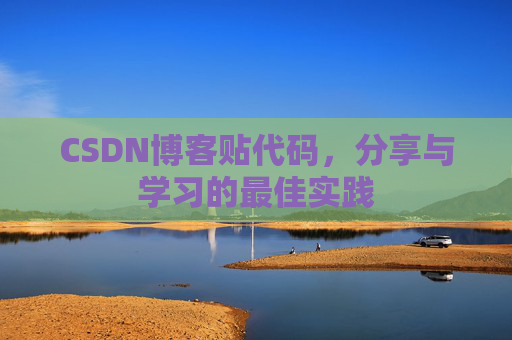 CSDN博客贴代码，分享与学习的最佳实践