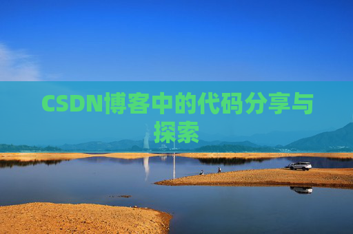 CSDN博客中的代码分享与探索